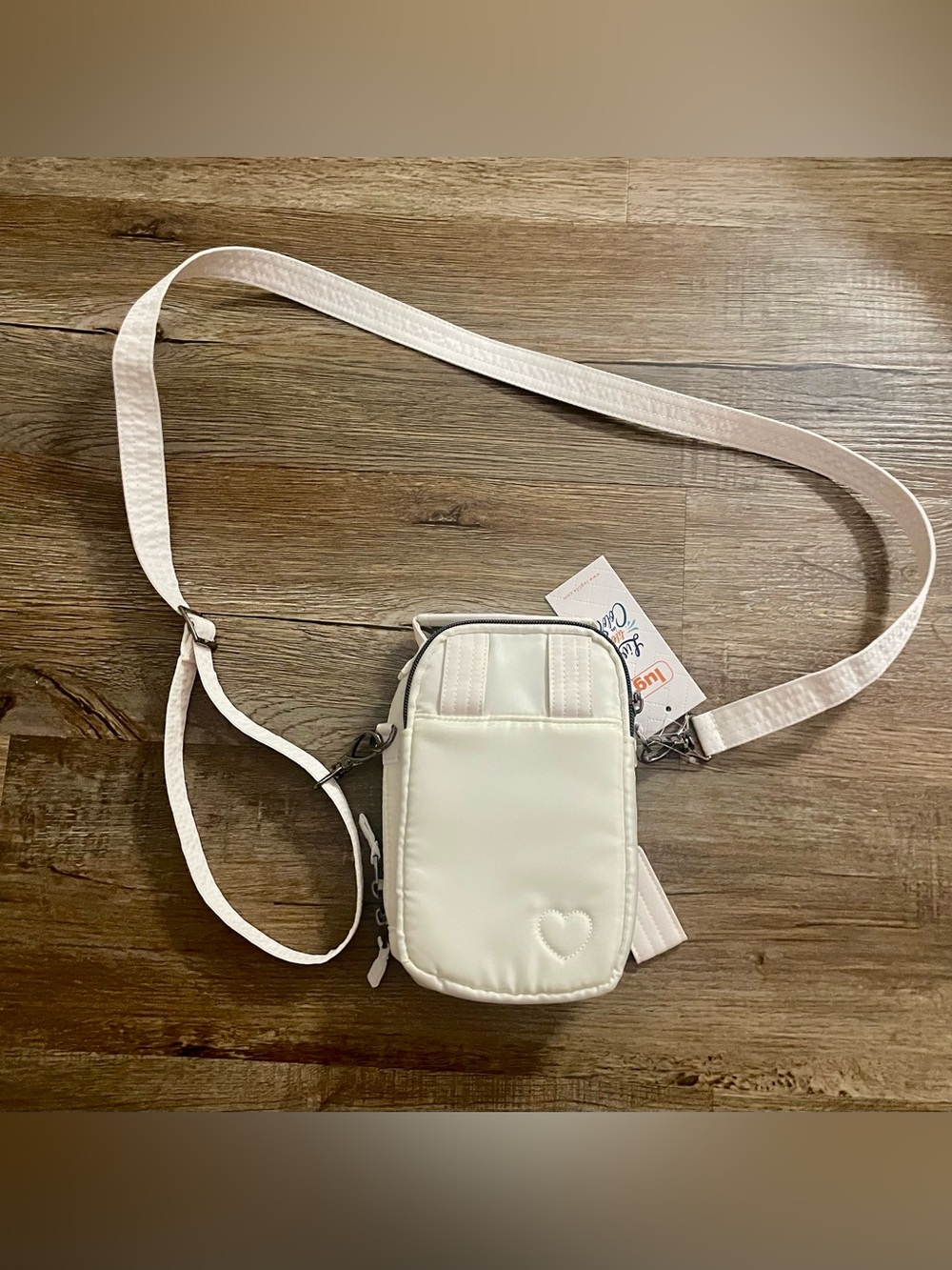 Lug Skeeter Mini B Crossbody Bag Purse NWT White Travel Adjustable Strap Zipper - Picture 3 of 16